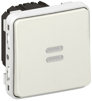 Legrand Plexo Белый Мех Выключатель 1-клавишный с/п с задержкой отключения 069604