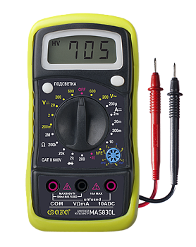 ФАZA Мультиметр Мультиметр цифровой MAS830L .5000490