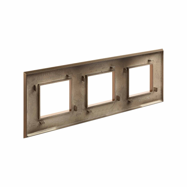 Купить DKC Рамка "Avanti", "Золотистый жемчуг", 3 поста (6 мод.)