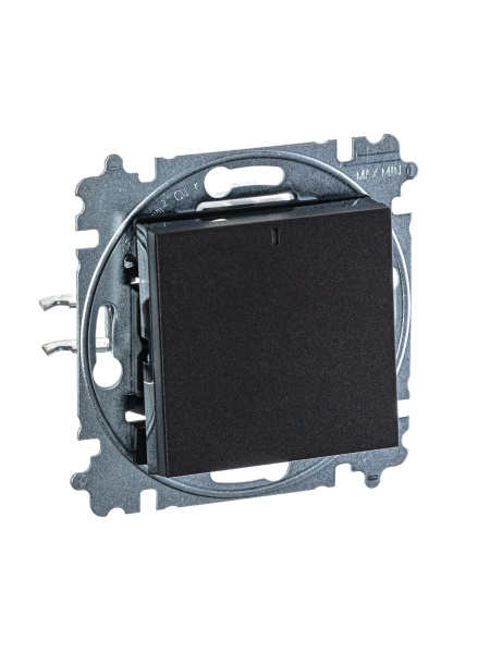 Купить ABB EPJ Levit антрацит / дымчатый чёрный Выключатель 1-клавишный с подсветкой 2CHH590146A6063