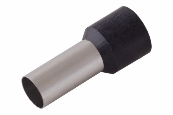 Наконечник штыревой втулочный изолированный F-16мм 25мм² (НШВи 25-16) черный Rexant 08-0833