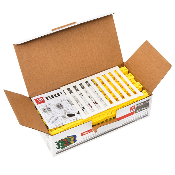 Купить EKF PROxima Колодка клеммная JXB-2.5/35 желтая
