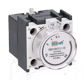 Dekraft Приставка выд. врем. с задерж. при вкл. 0.1-30сек. 1з+1р ПВ-03