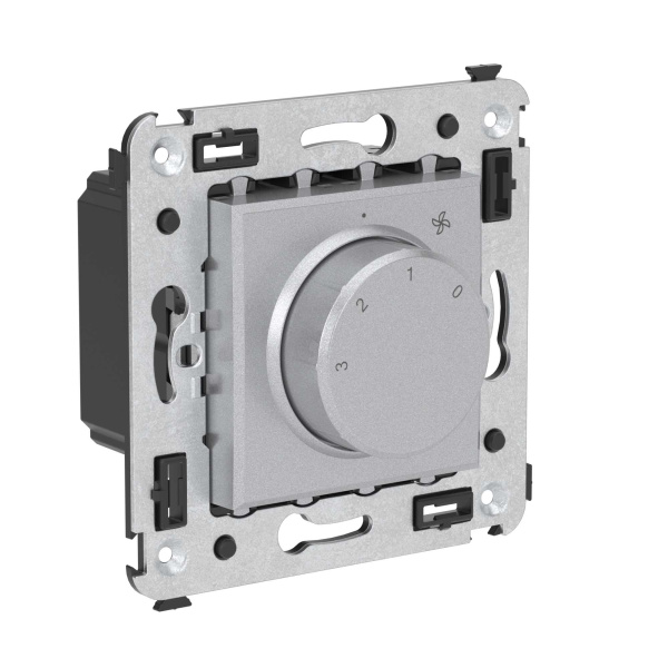 DKC Механизм управления вентиляторами в стену, "Avanti", "Закаленная сталь"