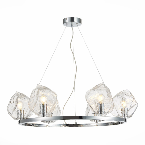 ST LUCE  SL1175.103.06 Люстра подвесная хром/прозрачный E14 6*40W