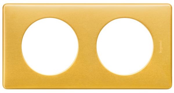 Legrand Celiane Латунь Рамка 2-я (2+2 мод) 068792