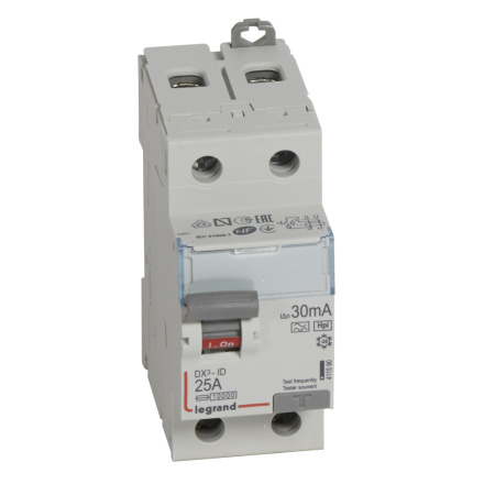 Legrand DX3 УЗО 2P 25А Hpi 30мА 411590