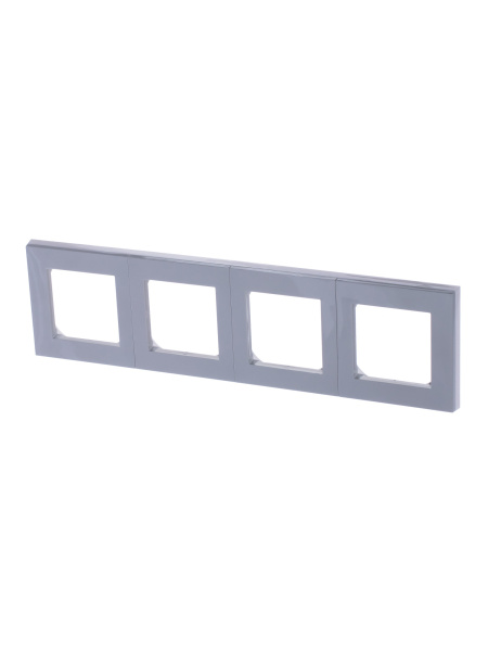 ABB EPJ Levit серый / белый Рамка 4 поста 2CHH015040A6016