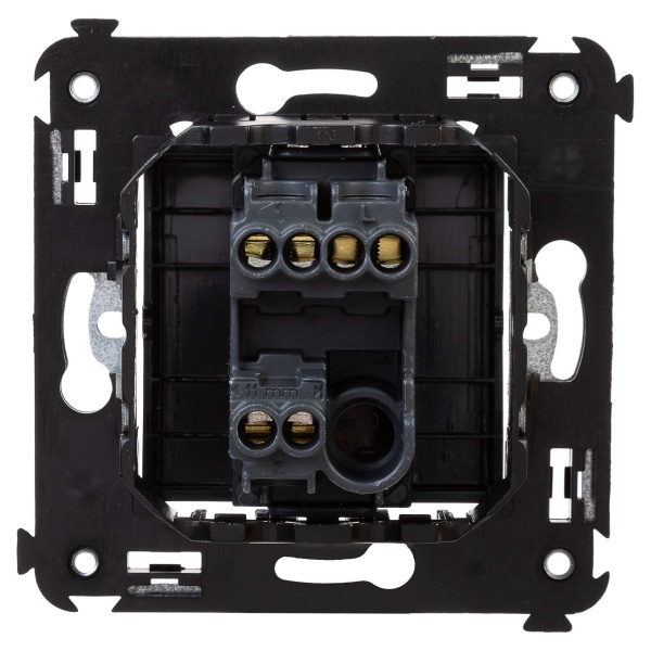 Купить DKC Переключатель одноклавишный в стену, "Avanti", "Черный матовый"