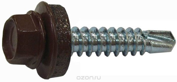 Купить Tech-Krep Саморез КР св. 4,8х35 RAL-8017 (шоколад. корич) (60 шт) - коробка с ок 112034