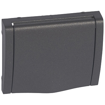 Legrand Galea Life Темная Бронза Накладка розетки с/з, с крышкой, с защитными шторками 771222