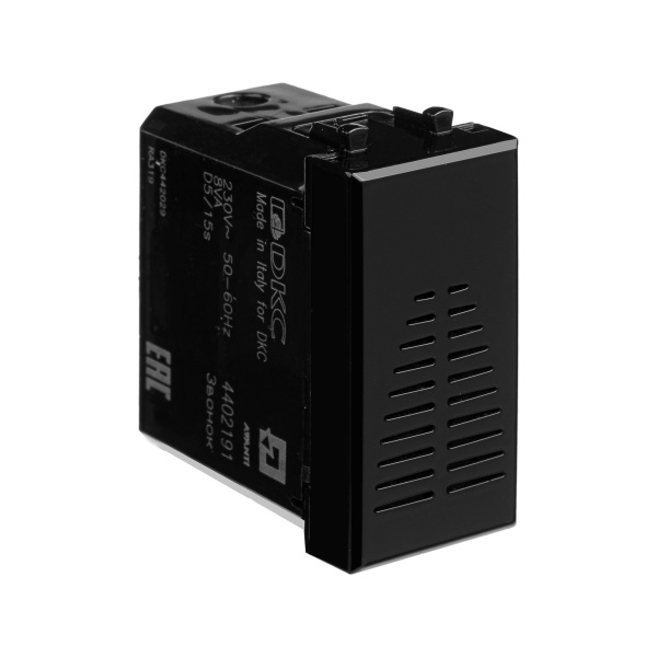 Купить DKC Звонок модульный, "Avanti", "Черный квадрат", 1 модуль