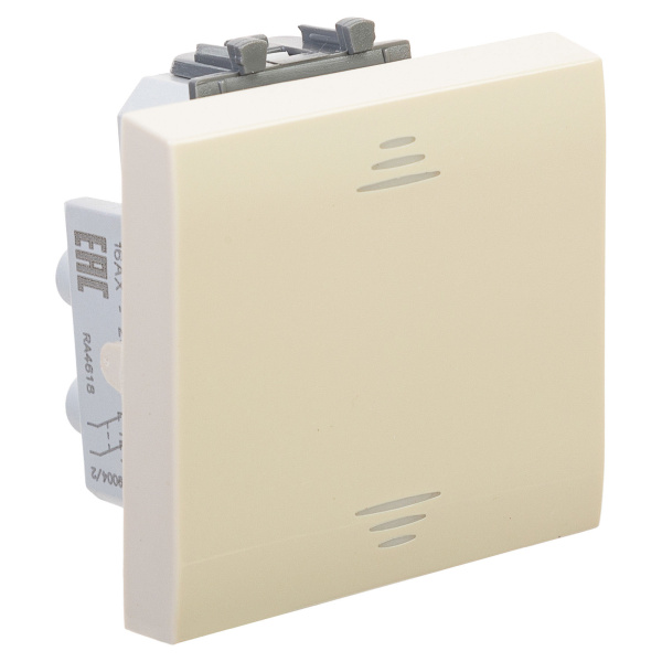 Купить DKC Инвертор одноклавишный модульный, "Avanti", "Ванильная дымка", 2 модуля