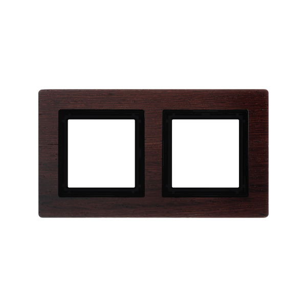 DKC Рамка из натурального дерева, "Avanti", венге, 2 поста (4 мод.)