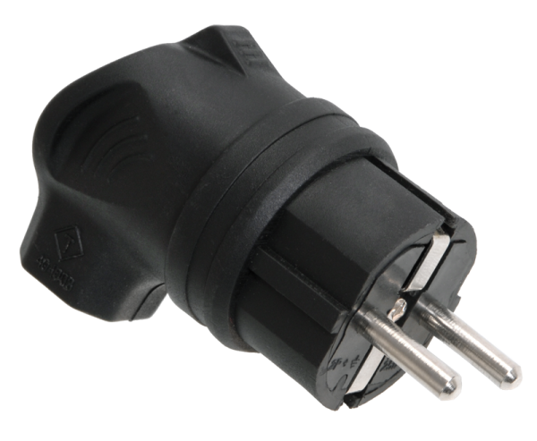 Купить IEK OMEGA Вилка угловая каучук 16А 2Р+E IР44