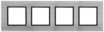 ЭРА 14-5204-41 Elegance Сталь/антрацит Металл Рамка 4-ая