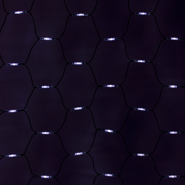 NEON-NIGHT Гирлянда Сеть, LED диоды, 2х3м., (432 диодов), черный провод "каучук", белые диоды, с контроллером 216-121
