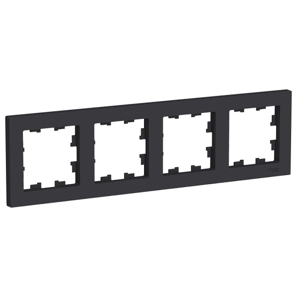 Systeme Electric AtlasDesign Карбон Рамка 4-ая, универсальная