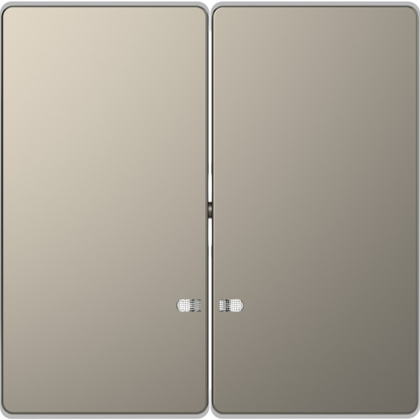 SE Merten D-Life Никель Клавиша 2-ая с линзой для LED модуля MTN3420-6050