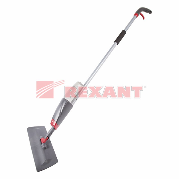 Швабра с распылителем DTB-03 (G/R); в комплекте дополнительная накладка из микрофибры Rexant 70-0372