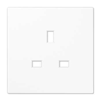 JUNG Белая Накладка розетки БС 13А BS2521WWPL