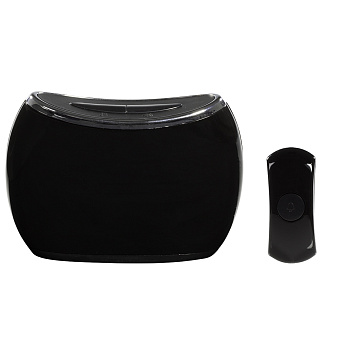 Zamel Звонок "SOUL" б/пр., 32 полиф. мелодии, 3 ур. громк., батарейный: 3хАА(звонок)+1х23А(кнопка), дальность до 100 м, 256 кодов сигн. ST-380