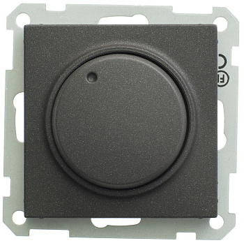 Systeme Electric W59 Светорегулятор (диммер) поворотный 400Вт 230В механизм черный бархат