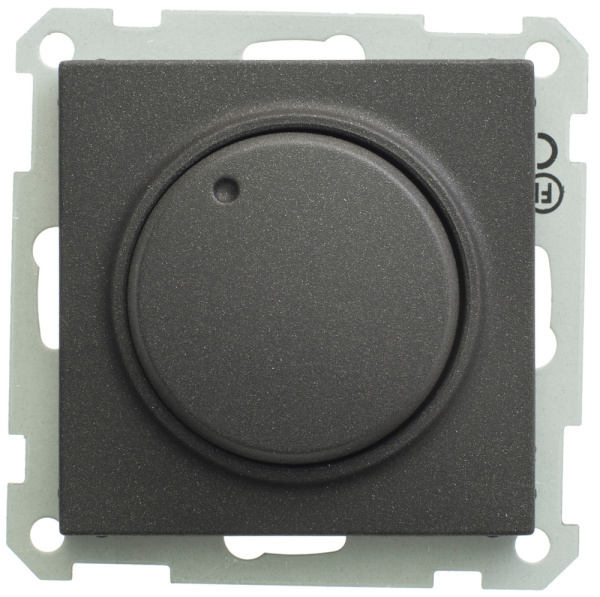 Systeme Electric W59 Светорегулятор (диммер) поворотный 400Вт 230В механизм черный бархат