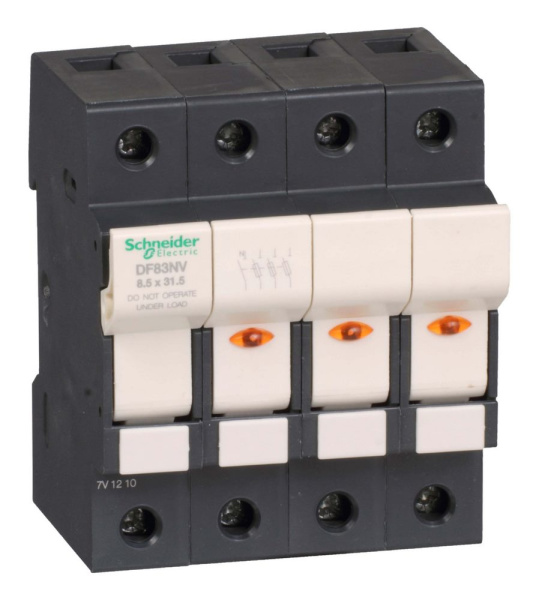 Купить SE Разделитель-предохранитель 25A с указателем срабатывания 3Р+N 8,5х31,5 DF83NV