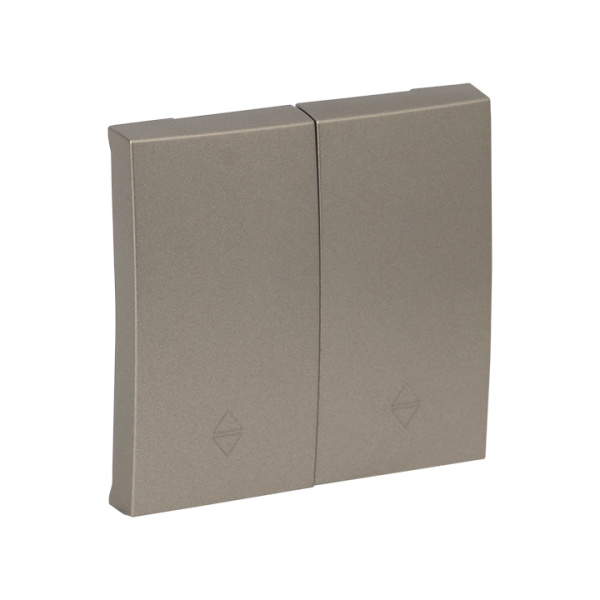 Купить EKF PROxima Валенсия лицевая панель выключателя 2-кл. проходного 10А кашемир