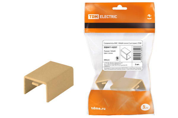 TDM Соединитель КМС 100х60 сосна (2 шт./комп.) SQ0411-0257
