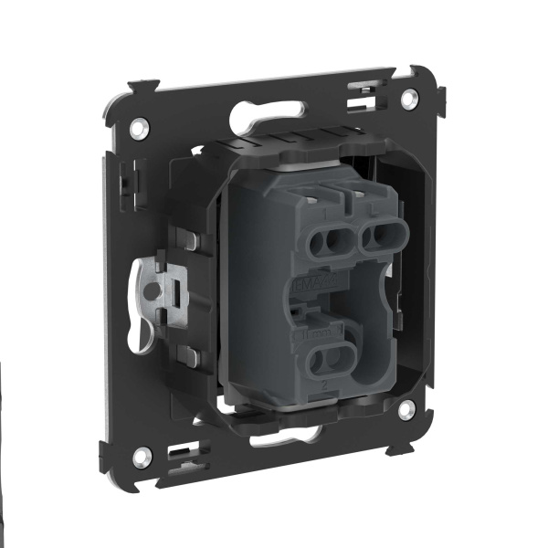 Купить DKC Кнопка одноклавишная в стену, "Avanti", "Черный квадрат"