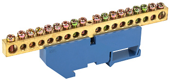 IEK Шина N ноль на DIN-изол ШНИ-8х12-18-Д-С