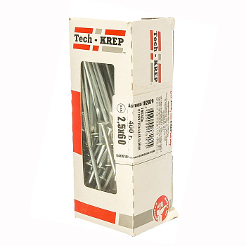 Tech-Krep Гвоздь строительный оцинк. 2,5х60 (400 г) - коробка с ок 102029