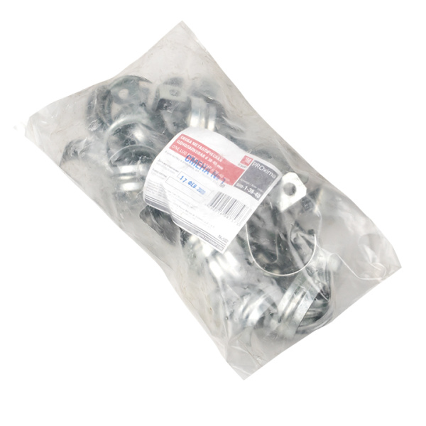 Купить EKF PROxima Скоба металлическая однолапковая d38-40мм. (50шт.)