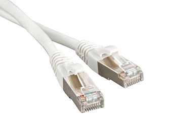 Hyperline PC-LPM-STP-RJ45-RJ45-C5e-5M-LSZH-WH Патч-корд F/UTP, экранированный, Cat.5е, LSZH, 5 м, белый 30995