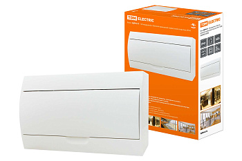 TDM Бокс ЩРН-П-18модулей с белой крышкой, навесной, пластик IP41 SQ0903-0005