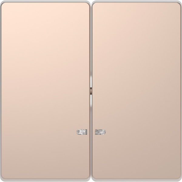 SE Merten D-Life Шампань Клавиша 2-ая с линзой для LED модуля MTN3420-6051