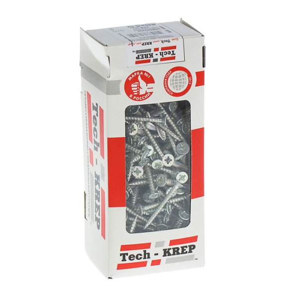 Tech-Krep Саморезы универсальные  40х4,5 мм (200 шт)  оцинкованные - коробка с ок. Tech-Kr 102191