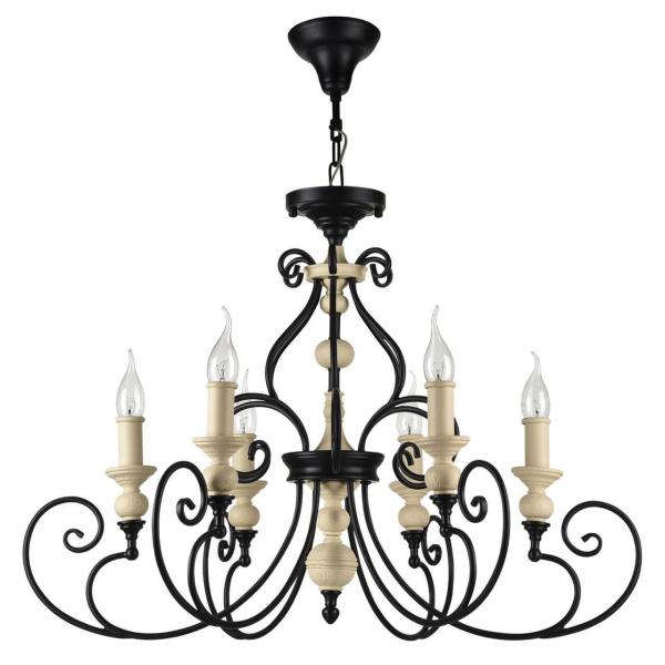 Maytoni House Karina Черный Люстра 6xE14 60W H631-PL-06-B Maytoni House Karina Черный Люстра 6xE14 60W H631-PL-06-B
