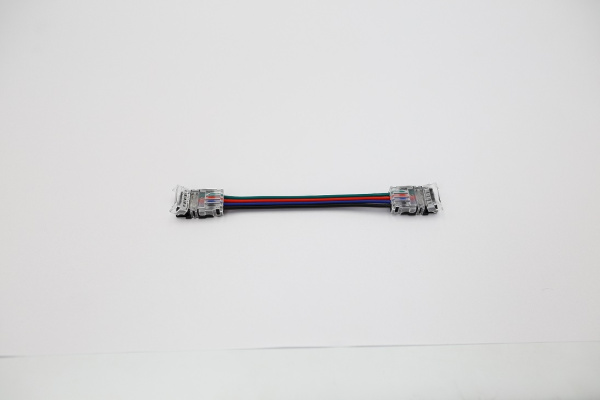 Varton Разъем двойной 4PIN с проводом для LED ленты RGB 10mm (соединение 2х лент) V4-R0-70.0024.STR-0003