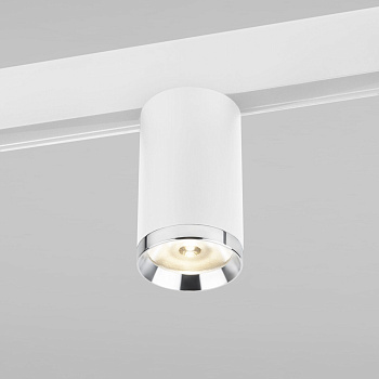 Elektrostandard Slim Magnetic R06 Трековый светильник 10W 4200K Ringe (белый/серебро) 85506/01 a061299