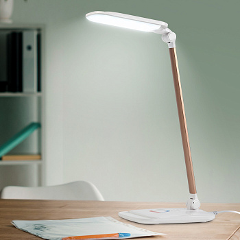 ЭРА NLED-460-14W-W-G Белый с золотом Настольный светильник