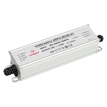 Arlight Блок питания ARPV-36100-A1 (36V, 2.78A, 100W) (IP67 Металл, 3 года) 035964