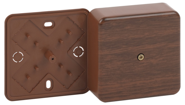 ЭРА Распаячная коробка ЭРА BS-O-50-50-20 без клеммы 50х50х20мм дуб IP40