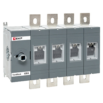 EKF Рубильник 630A 4P без рукоятки управления TwinBlock