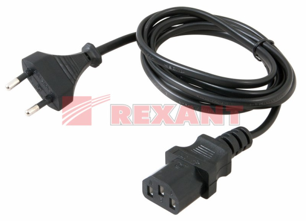 Купить Шнур сетевой плоская вилка 0.75мм² 1.8М Rexant 11-1141