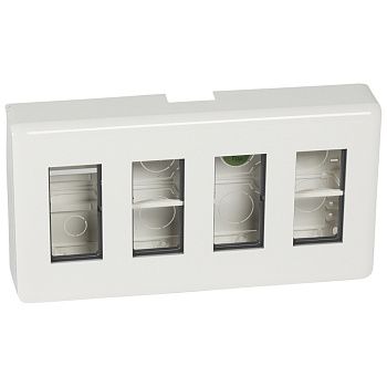 Legrand Mosaiс Набор накладного монтажа - Программа Mosaic - 4x4 модулей - белый 078888L