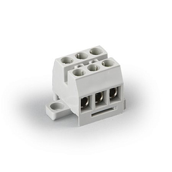 ENSTO Клеммный блок Compact 3-полюсный с защитой проводов, Cu 6 мм², 750 В KR8031