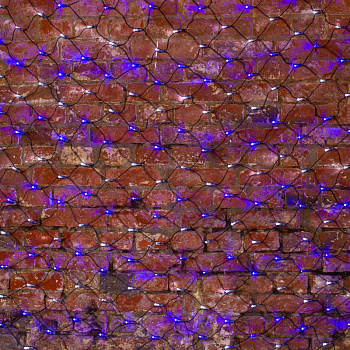 NEON-NIGHT Гирлянда "Сеть" 2х1,5м, черный ПВХ, 288 LED Белые/Синие 215-022 NEON-NIGHT Гирлянда "Сеть" 2х1,5м, черный ПВХ, 288 LED Белые/Синие 215-022